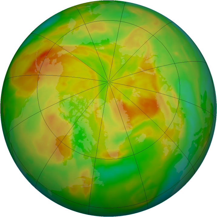 Arctic ozone map for 12 May 2012